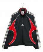adidasアディダス）の古着「チームガイスト ハーフジップ スウェットシャツ」｜ブラック
