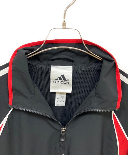 adidas（アディダス）adidas (アディダス) チームガイスト ハーフジップ スウェットシャツ ブラック サイズ:Lの古着・服飾アイテム
