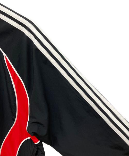 adidas（アディダス）adidas (アディダス) チームガイスト ハーフジップ スウェットシャツ ブラック サイズ:Lの古着・服飾アイテム