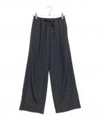 Spick and Spanスピック＆スパン）の古着「フロッキードットイージーパンツ」｜ブラック
