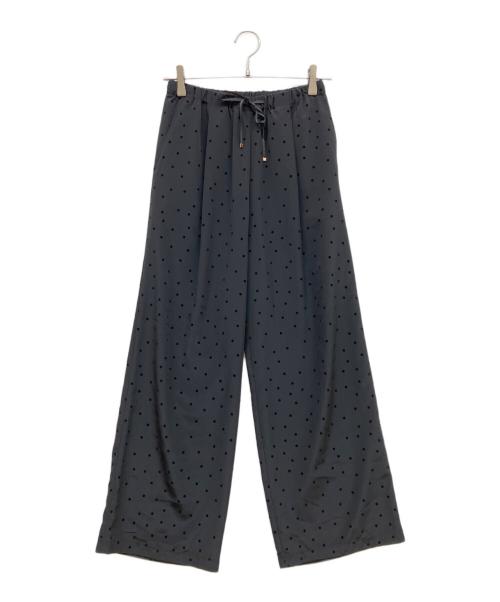 Spick and Span（スピック＆スパン）Spick and Span (スピック＆スパン) フロッキードットイージーパンツ ブラック サイズ:SIZE 36の古着・服飾アイテム
