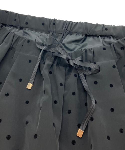Spick and Span（スピック＆スパン）Spick and Span (スピック＆スパン) フロッキードットイージーパンツ ブラック サイズ:SIZE 36の古着・服飾アイテム