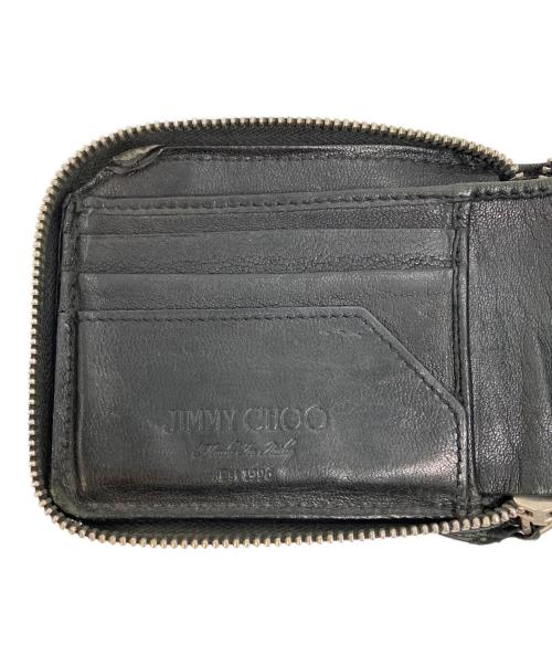 JIMMY CHOO（ジミーチュウ）JIMMY CHOO (ジミーチュウ) スタッズチェーンウォレット ブラックの古着・服飾アイテム