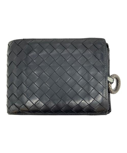 BOTTEGA VENETA（ボッテガベネタ）BOTTEGA VENETA (ボッテガベネタ) 2つ折り財布 ブラックの古着・服飾アイテム