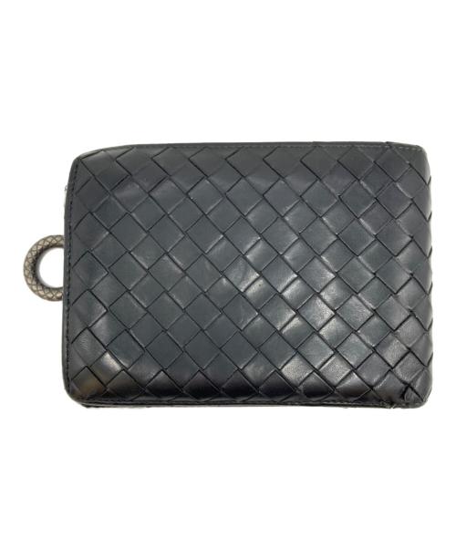 BOTTEGA VENETA（ボッテガベネタ）BOTTEGA VENETA (ボッテガベネタ) 2つ折り財布 ブラックの古着・服飾アイテム
