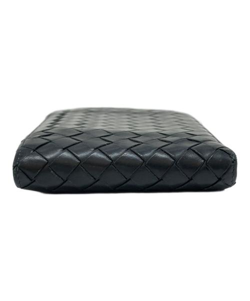 BOTTEGA VENETA（ボッテガベネタ）BOTTEGA VENETA (ボッテガベネタ) 2つ折り財布 ブラックの古着・服飾アイテム