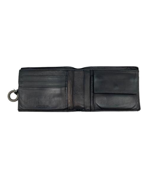 BOTTEGA VENETA（ボッテガベネタ）BOTTEGA VENETA (ボッテガベネタ) 2つ折り財布 ブラックの古着・服飾アイテム