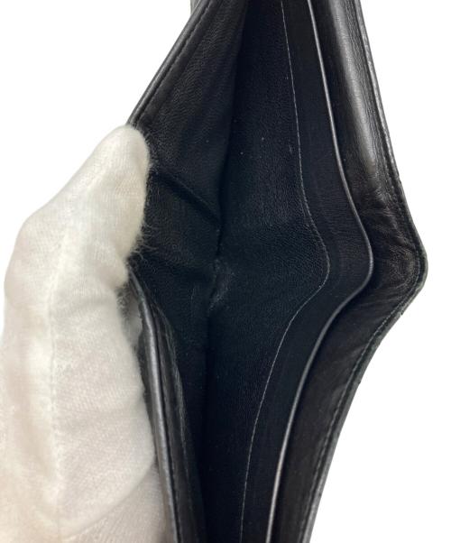 BOTTEGA VENETA（ボッテガベネタ）BOTTEGA VENETA (ボッテガベネタ) 2つ折り財布 ブラックの古着・服飾アイテム