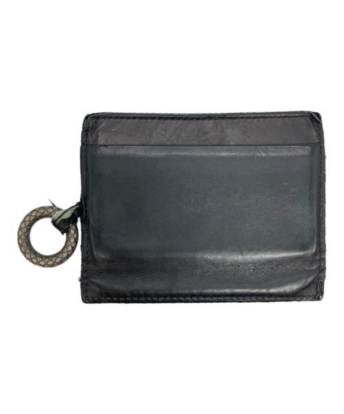 BOTTEGA VENETA（ボッテガベネタ）BOTTEGA VENETA (ボッテガベネタ) 2つ折り財布 ブラックの古着・服飾アイテム