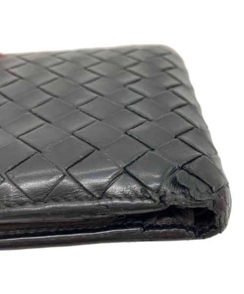 BOTTEGA VENETA（ボッテガベネタ）BOTTEGA VENETA (ボッテガベネタ) 2つ折り財布 ブラックの古着・服飾アイテム