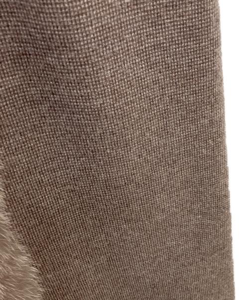 theory luxe（セオリーリュクス）theory luxe (セオリーリュクス) フォックスファーニットジレ ブラウン サイズ:38の古着・服飾アイテム