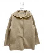 theory luxeセオリーリュクス）の古着「カシミヤ混ダブルフェイスフードコート」｜ベージュ