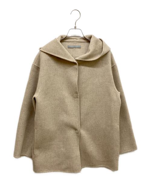 theory luxe（セオリーリュクス）theory luxe (セオリーリュクス) カシミヤ混ダブルフェイスフードコート ベージュ サイズ:38の古着・服飾アイテム