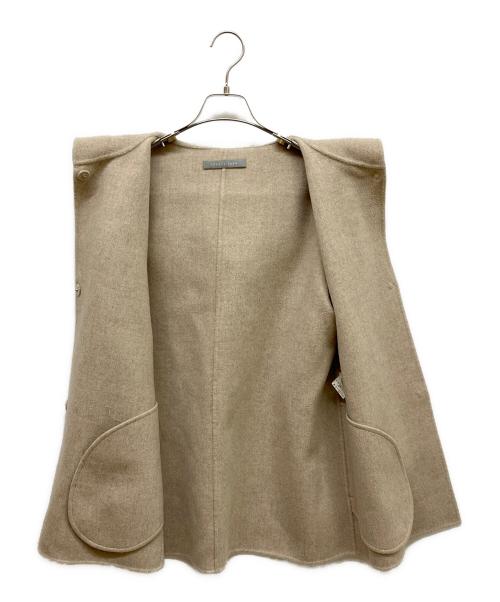 theory luxe（セオリーリュクス）theory luxe (セオリーリュクス) カシミヤ混ダブルフェイスフードコート ベージュ サイズ:38の古着・服飾アイテム