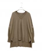 theory luxeセオリーリュクス）の古着「HIGHLAND FIONA Vネックニット」｜ブラウン