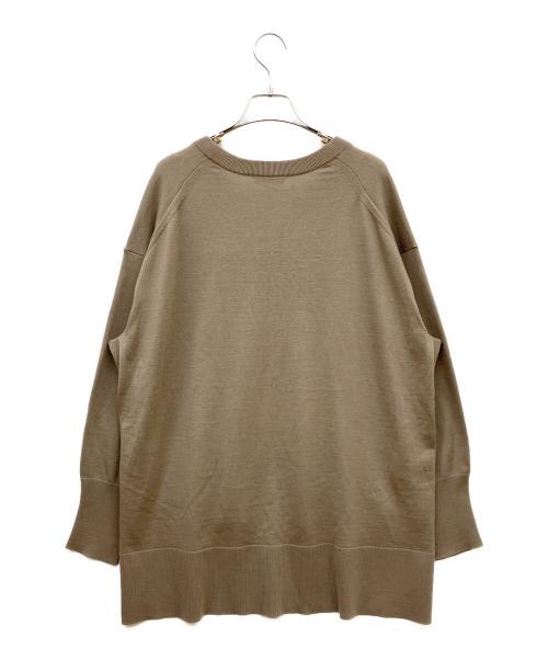 theory luxe（セオリーリュクス）theory luxe (セオリーリュクス) HIGHLAND FIONA Vネックニット ブラウン サイズ:38の古着・服飾アイテム