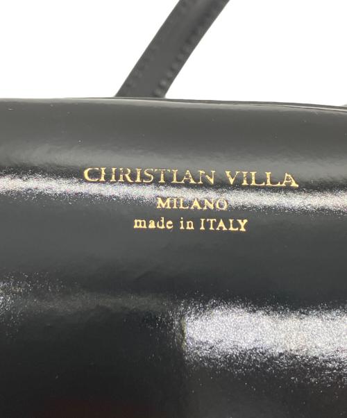 CHRISTIAN VILLA（クリスチャンヴィラ）CHRISTIAN VILLA (クリスチャンヴィラ) 2WAYミニボストンバッグ ブラックの古着・服飾アイテム