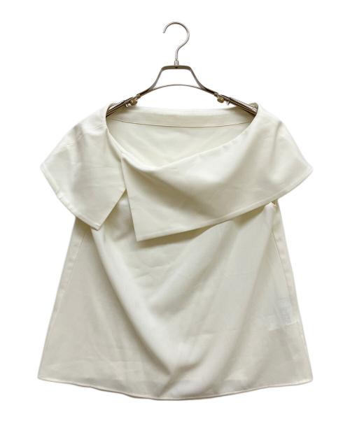 Noble（ノーブル）Noble (ノーブル) コンパクトストレッチケープブラウス ホワイト サイズ:SIZE Freeの古着・服飾アイテム