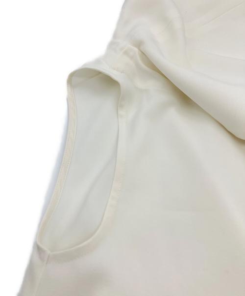 Noble（ノーブル）Noble (ノーブル) コンパクトストレッチケープブラウス ホワイト サイズ:SIZE Freeの古着・服飾アイテム