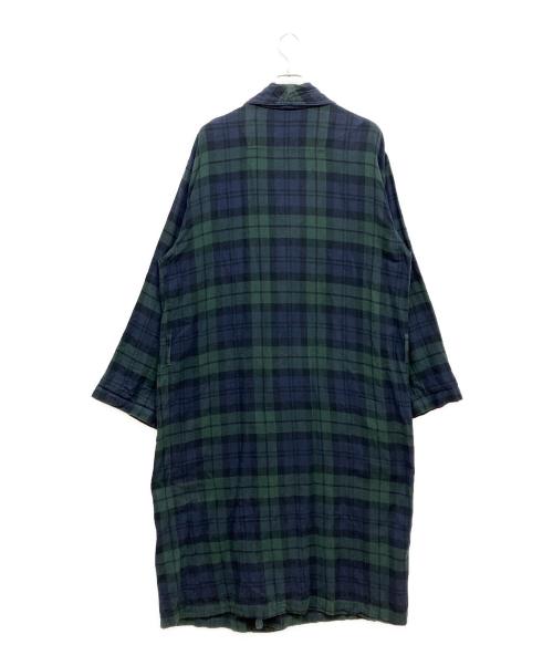 POLO RALPH LAUREN（ポロ・ラルフローレン）POLO RALPH LAUREN (ポロ・ラルフローレン) ブラックウォッチ ガウンコート グリーン サイズ:S/Mの古着・服飾アイテム