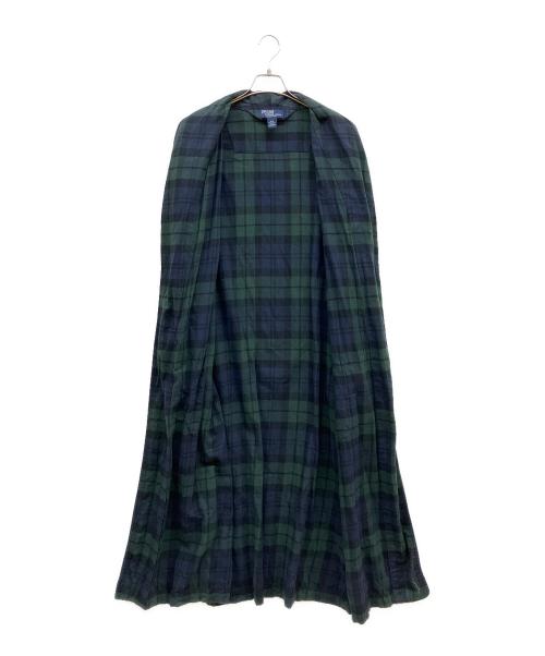 POLO RALPH LAUREN（ポロ・ラルフローレン）POLO RALPH LAUREN (ポロ・ラルフローレン) ブラックウォッチ ガウンコート グリーン サイズ:S/Mの古着・服飾アイテム