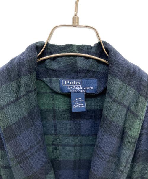 POLO RALPH LAUREN（ポロ・ラルフローレン）POLO RALPH LAUREN (ポロ・ラルフローレン) ブラックウォッチ ガウンコート グリーン サイズ:S/Mの古着・服飾アイテム