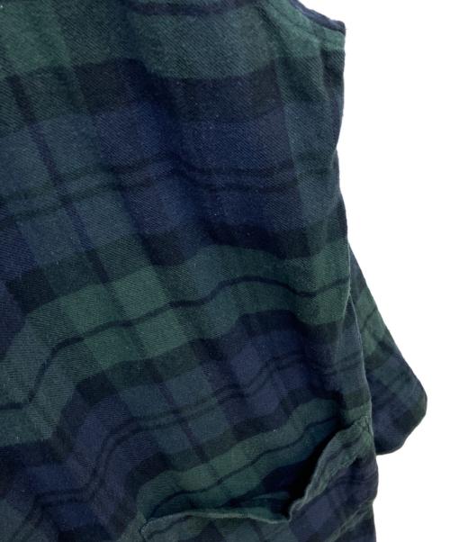 POLO RALPH LAUREN（ポロ・ラルフローレン）POLO RALPH LAUREN (ポロ・ラルフローレン) ブラックウォッチ ガウンコート グリーン サイズ:S/Mの古着・服飾アイテム