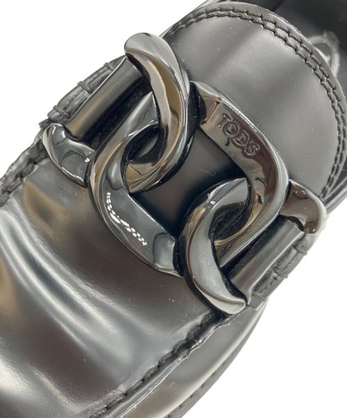 TOD'S（トッズ）TOD'S (トッズ) KATEチェーンローファー ブラック サイズ:35　1/2の古着・服飾アイテム