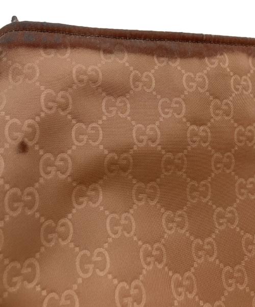 GUCCI（グッチ）GUCCI (グッチ) GGロゴナイロンショルダーバッグ ブラウン サイズ:-の古着・服飾アイテム