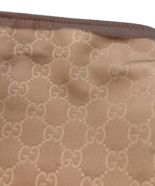 GUCCI（グッチ）GUCCI (グッチ) GGロゴナイロンショルダーバッグ ブラウン サイズ:-の古着・服飾アイテム