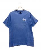 stussyステューシー）の古着「プリントTシャツ」｜ブルー