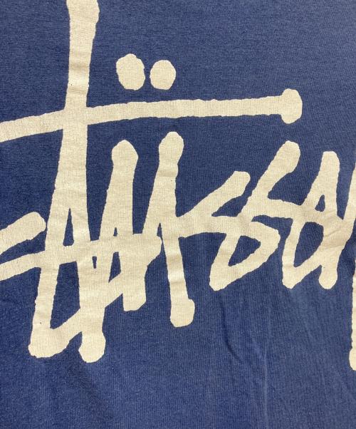 stussy（ステューシー）stussy (ステューシー) プリントTシャツ ブルー サイズ:SIZE Lの古着・服飾アイテム