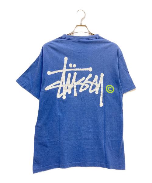stussy（ステューシー）stussy (ステューシー) プリントTシャツ ブルー サイズ:SIZE Lの古着・服飾アイテム