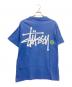stussy (ステューシー) プリントTシャツ ブルー サイズ:SIZE L：8000円