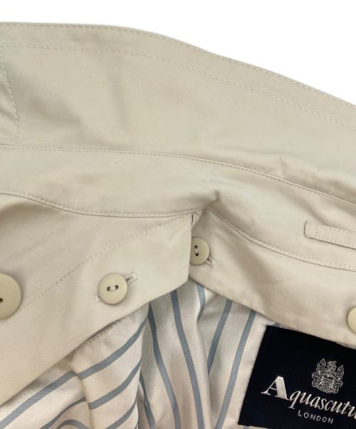 Aquascutum（アクアスキュータム）Aquascutum (アクアスキュータム) ライナー付トレンチコート ホワイト サイズ:8の古着・服飾アイテム