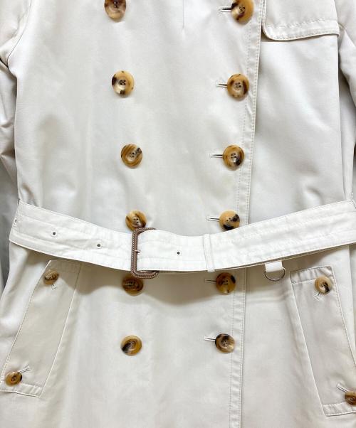 Aquascutum（アクアスキュータム）Aquascutum (アクアスキュータム) ライナー付トレンチコート ホワイト サイズ:8の古着・服飾アイテム