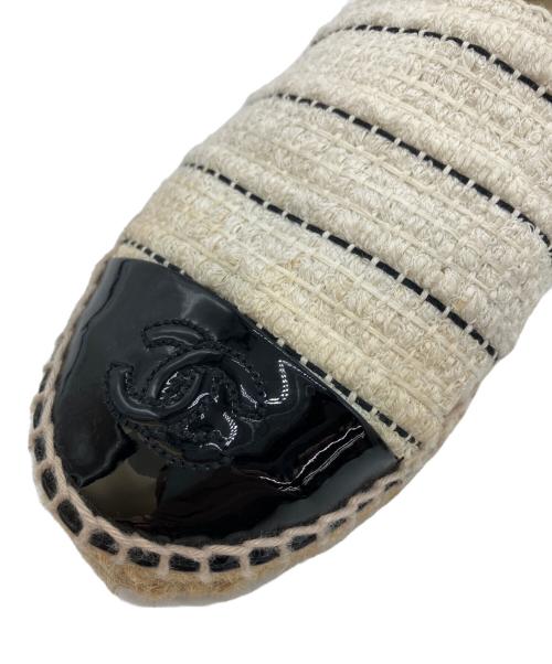 CHANEL（シャネル）CHANEL (シャネル) エスパドリーユ ホワイト サイズ:SIZE 36の古着・服飾アイテム
