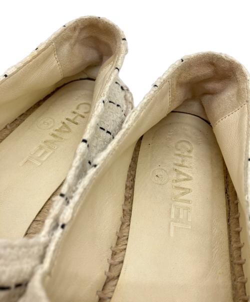 CHANEL（シャネル）CHANEL (シャネル) エスパドリーユ ホワイト サイズ:SIZE 36の古着・服飾アイテム
