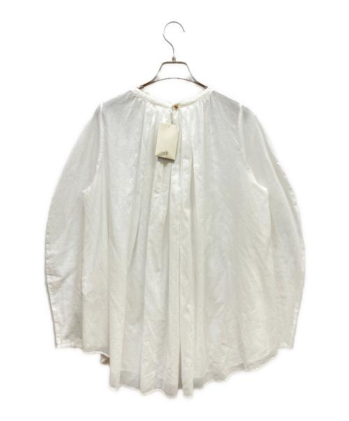 IENA（イエナ）IENA (イエナ) コットンボイルギャザーブラウス ホワイト サイズ:F 未使用品の古着・服飾アイテム
