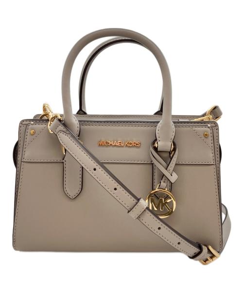 MICHAEL KORS（マイケルコース）MICHAEL KORS (マイケルコース) MIRREN2WAYバッグ ライトグレーの古着・服飾アイテム
