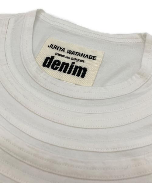 JUNYA WATANABE CDG DENIM（ジュンヤワタナベ コムデギャルソン デニム）JUNYA WATANABE CDG DENIM (ジュンヤワタナベ コムデギャルソン デニム) Tシャツ ホワイト サイズ:SIZE Sの古着・服飾アイテム