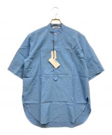 AURALEE（オーラリー）の古着「WASHED FINX TWILL HALF SLEEVED P/O SHIRT」｜ブルー