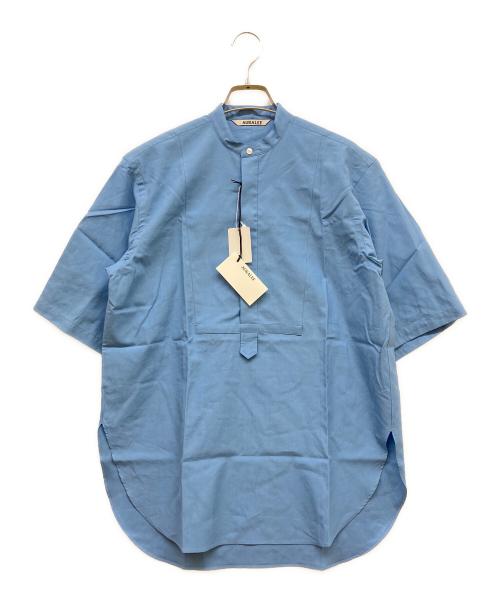 AURALEE（オーラリー）AURALEE (オーラリー) WASHED FINX TWILL HALF SLEEVED P/O SHIRT ブルー サイズ:SIZE 0 未使用品の古着・服飾アイテム