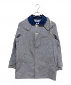 COMME des GARCONS JUNYA WATANABE MANコム デ ギャルソン ジュンヤ ワタナベ マン）の古着「ゴム引きコート」｜ホワイト×ネイビー
