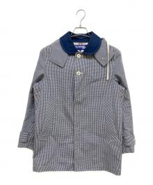 COMME des GARCONS JUNYA WATANABE MAN（コム デ ギャルソン ジュンヤ ワタナベ マン）の古着「ゴム引きコート」｜ホワイト×ネイビー