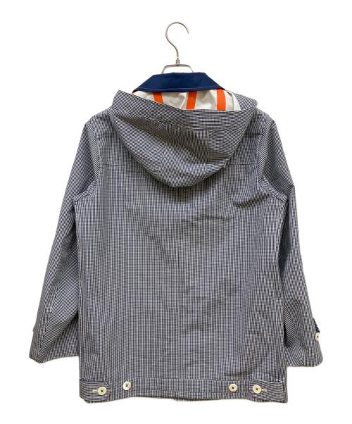 COMME des GARCONS JUNYA WATANABE MAN（コム デ ギャルソン ジュンヤ ワタナベ マン）COMME des GARCONS JUNYA WATANABE MAN (コム デ ギャルソン ジュンヤ ワタナベ マン) ゴム引きコート ホワイト×ネイビー サイズ:XSの古着・服飾アイテム
