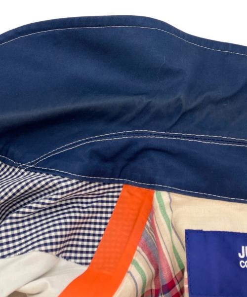 COMME des GARCONS JUNYA WATANABE MAN（コム デ ギャルソン ジュンヤ ワタナベ マン）COMME des GARCONS JUNYA WATANABE MAN (コム デ ギャルソン ジュンヤ ワタナベ マン) ゴム引きコート ホワイト×ネイビー サイズ:XSの古着・服飾アイテム