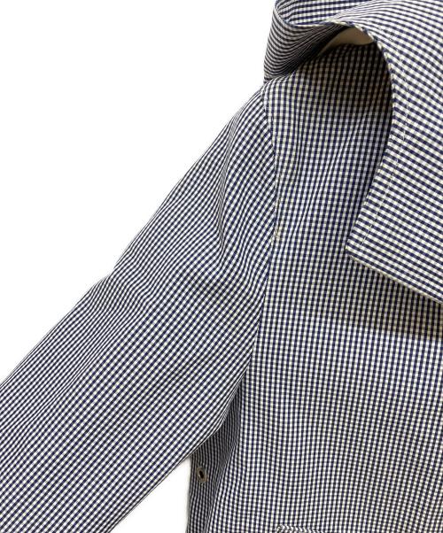 COMME des GARCONS JUNYA WATANABE MAN（コム デ ギャルソン ジュンヤ ワタナベ マン）COMME des GARCONS JUNYA WATANABE MAN (コム デ ギャルソン ジュンヤ ワタナベ マン) ゴム引きコート ホワイト×ネイビー サイズ:XSの古着・服飾アイテム