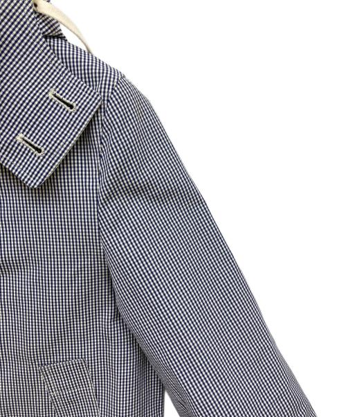COMME des GARCONS JUNYA WATANABE MAN（コム デ ギャルソン ジュンヤ ワタナベ マン）COMME des GARCONS JUNYA WATANABE MAN (コム デ ギャルソン ジュンヤ ワタナベ マン) ゴム引きコート ホワイト×ネイビー サイズ:XSの古着・服飾アイテム