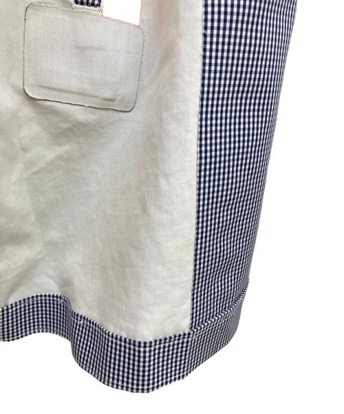 COMME des GARCONS JUNYA WATANABE MAN（コム デ ギャルソン ジュンヤ ワタナベ マン）COMME des GARCONS JUNYA WATANABE MAN (コム デ ギャルソン ジュンヤ ワタナベ マン) ゴム引きコート ホワイト×ネイビー サイズ:XSの古着・服飾アイテム